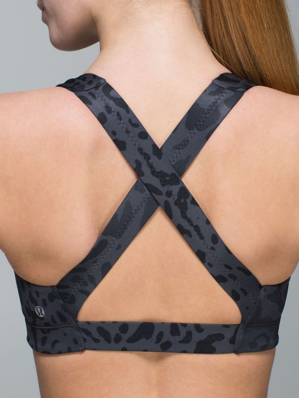 Lululemon In A Flash Bra II Animal Swirl Deep Coal Black Size 4 - Picture 2 of 8